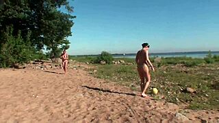 Four girls camp out and play with each other wildly