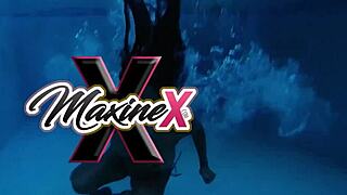 Nice Lesbian Scenes Of Madame Noir Shaving Maxine X's Pussy!