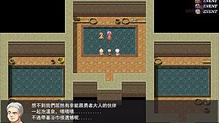 Black Meat Fairy Sees Huge Cock in Men's Bath - Hero Luo Yi's Wedding 18