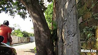 Fodendo na rua with big tits and orgasm