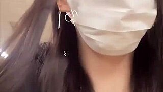 Beautiful Japanese Ladyboy With Big Tits Masturbates Quietly In Private