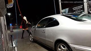 public outdoor transsexual car wash
