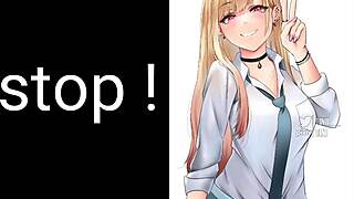 Marin Kitagawa's anal assfucking contrasts with her jerk off instructions