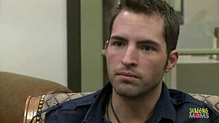 Busty cougar tricks young guy into banging her tight pussy