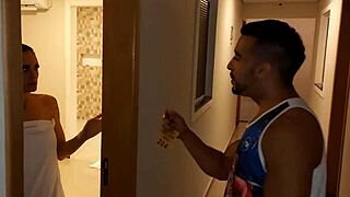 Nabo kalt over, endte med stor kuk-dominerng og anal