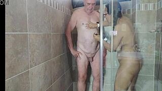 hot sexy shave in shower with agarabas and olpr