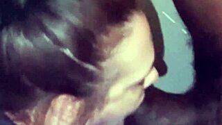 Giving Thick Black Cock Amazing Head!