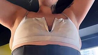 did you see me training at the gym on halloween as a gta whore? my cleavage got the bodybuilders hard, blonde cute young girl