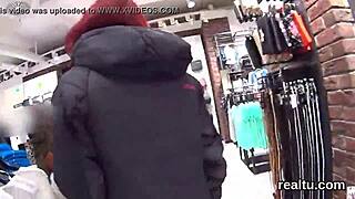 Gorgeous czech kitten teased in mall then pounded in pov