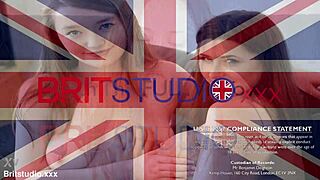 British teen gives footjob and 69s, spitting and playing with cum!