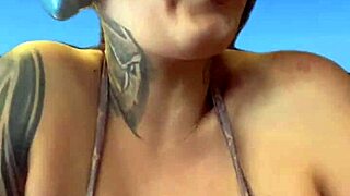 drilling hard in public gym near ipanema beach, african babe's wet bikini drives me wild