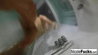 Hot pornstar nicole aniston takes a long steamy shower 😘