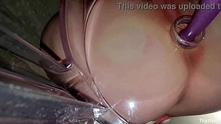 그녀 아날 페티시 관통으로 실현