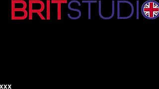 British teen gives footjob and 69s, spitting and playing with cum!