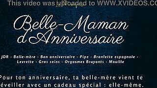 Belle-maman bent over for doggystyle on her birthday.