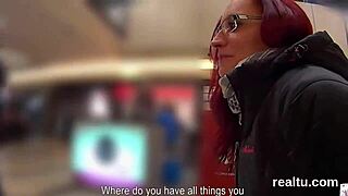 Gorgeous czech kitten teased in mall then pounded in pov