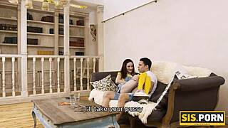 Yo, won a bet and got awesome sex with slender stepsister! 😜