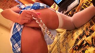 ekaterina glascov's porn casting shows her smooth vagina at 18