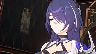 Anime Girl Gets Cumshot On Big Ass After Creampie