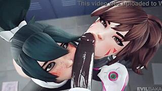 overwatch bimbo doll compilation with music