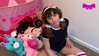 super taboo playtime with little 18+ dakota marr deep throating hard. intense moans during dp action!