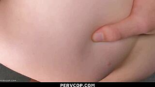 security officer brings the suspected to his backroom for strip search - pervcop