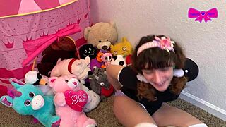 super taboo playtime with little 18+ dakota marr deep throating hard. intense moans during dp action!