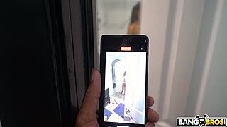 Eden West catches her stepdad peeping in the shower with a big boner.