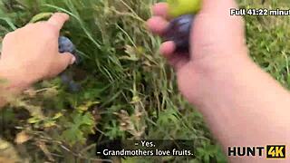 Hunt4k Red Riding Hood Sucks and Rides Big Cocks in Czech Outdoors