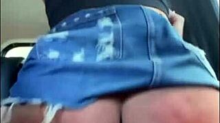 Brunette Milf Boldly Sits on Old Gay Man's Dick During Car Trip Humiliation