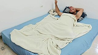 Damn, I Surprise Stepbrother with Epic Blowjob in His Room! Can't Hold Back!