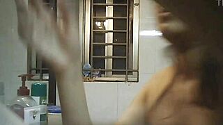 bbw bathing in shower, hidden voyeur watching