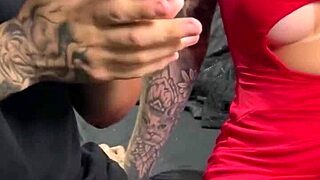 djrafa tests sofa and grades tattooed guy 😏