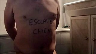 Slave F Licks Slave Ebed's Pussy In BDSM Session