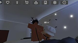 Roblox Condo Blond Slut Likes It Rough with Bound Kissing and Hardcore Blowjob