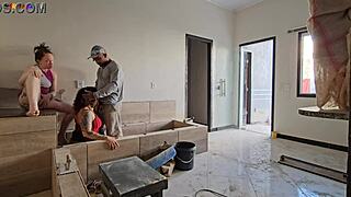 construction worker thrilled by bosses’ visit at site