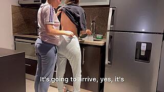 Hey, I just wanted to borrow the charger from my husband's best friend... in the kitchen?