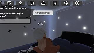 Roblox Condo Blond Slut Likes It Rough with Bound Kissing and Hardcore Blowjob
