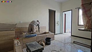 construction worker thrilled by bosses’ visit at site