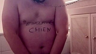 Slave F Licks Slave Ebed's Pussy In BDSM Session