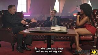 salty balls win over ebony girl's heart with interracial daddy twist