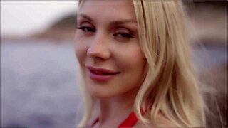 horny blonde, are you fucking the lifeguard behind rocks?