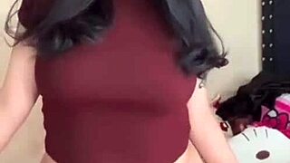 Curvy Mexican Babe with Big Tits Rides Dildo Hard on Instagram