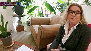 stepmom helps you study with her big natural tits and pussy