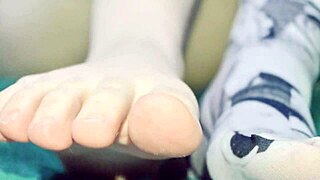 I snuck into my stepsister's room at night to play with her toes and holes in this ASMR JOI session.