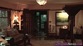 Teen Lesbians Tribbing in Stockings