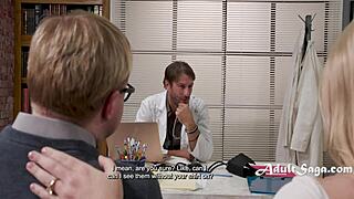 ugh, unappreciative husband just watches doctor screw his beautiful wife! 😡