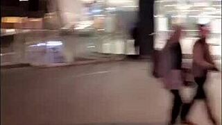 yo, check naughty lovers flashing and banging with big black cock in london