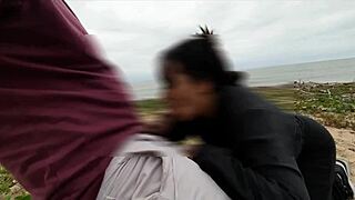 ebony slut rides big cock for cum on ass