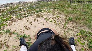 ebony slut rides big cock for cum on ass